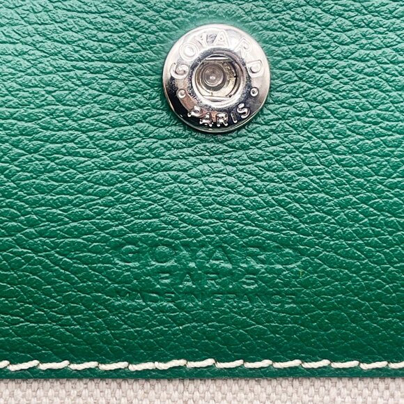 RARE Authentic Goyard Goyardine Saint Louis PM Green Shoulder Tote Bag & Pouch - Picture 9 of 15